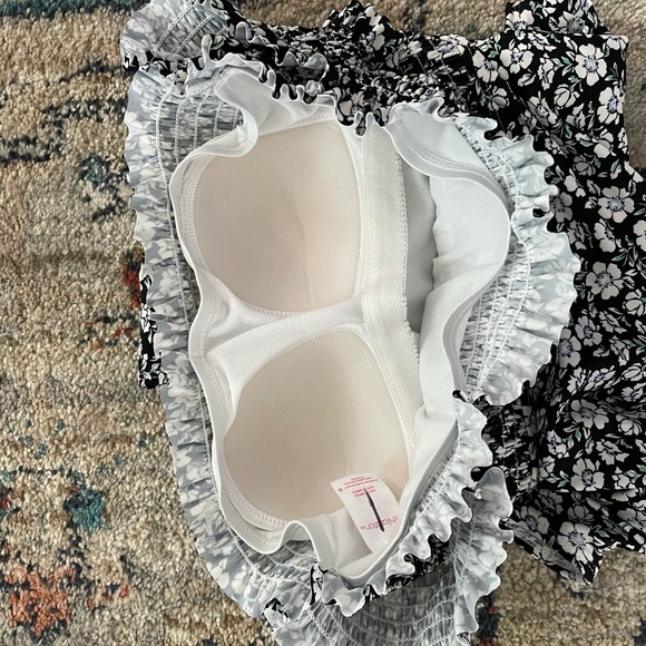 Xhilaration | Smocked Off the Shoulder One Piece - Picture 5 of 16